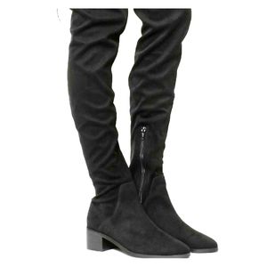 Black knee high boots